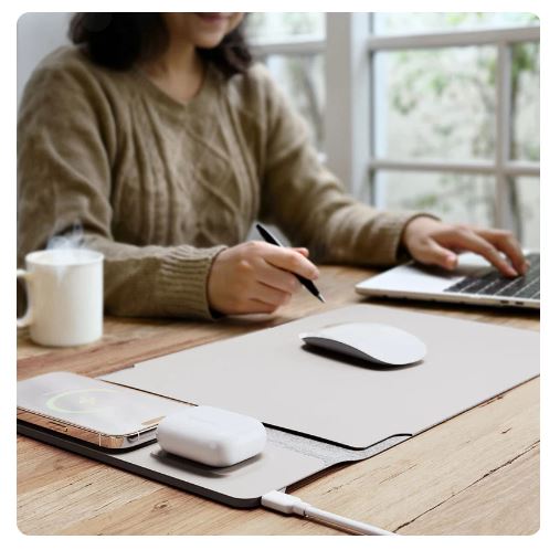 Ambitivity 4-in-1 Laptop Sleeve w/ Wireless Charging + Free Guide 📘