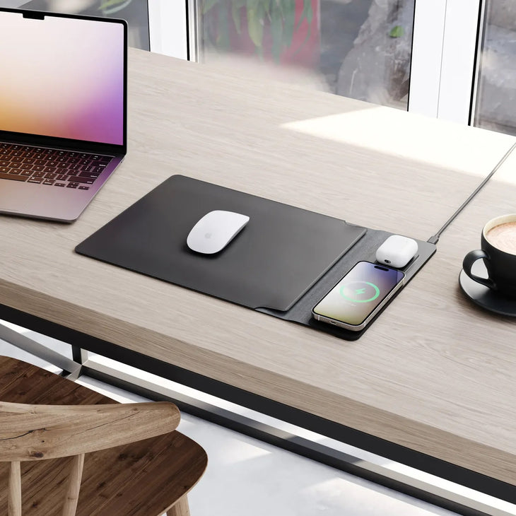 Ambitivity 4-in-1 Laptop Sleeve w/ Wireless Charging + Free Guide 📘