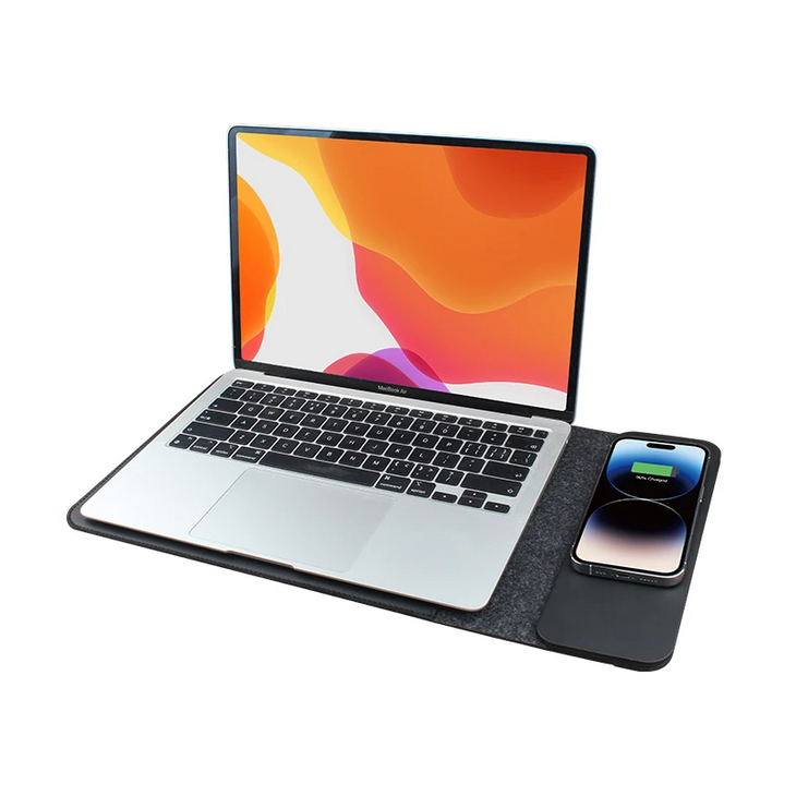 Ambitivity 4-in-1 Laptop Sleeve w/ Wireless Charging + Free Guide 📘